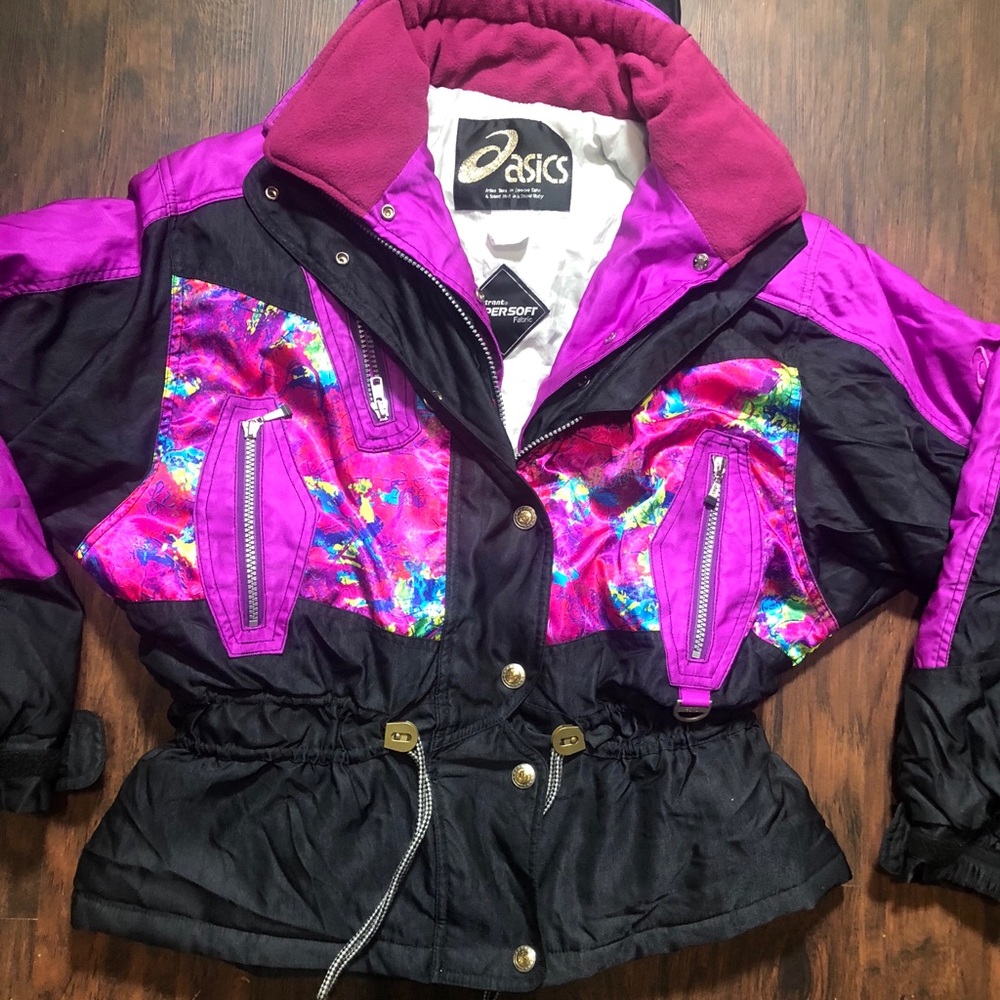 NWOT VTG ASICS 80s 90s Ski Winter Jacket Size 6 - Picture 3 of 8
